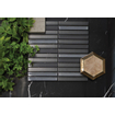 The Mosaic Factory Sevilla mozaïektegel - 29.6x29.9cm - wandtegel - Rechthoek - Porselein Carbon Shades of Gray mat/glans SW1015077