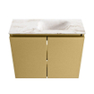MONDIAZ TURE-DLUX 60cm toiletmeubel Oro. EDEN wastafel Frappe positie rechts. Zonder kraangat. SW1102887