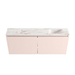 MONDIAZ TURE-DLUX 120cm toiletmeubel Rosee. EDEN wastafel Frappe positie rechts. Zonder kraangat. SW1103045
