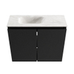 MONDIAZ TURE-DLUX 60cm toiletmeubel Urban. EDEN wastafel Ostra positie links. Met 1 kraangat. SW1104756