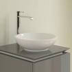 Villeroy en Boch Loop en Friends opzetwastafel 38cm met plug en keramische afdekking en overloop wit 1020123