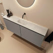 MONDIAZ TURE-DLUX Toiletmeubel - 120cm - Smoke - EDEN - wastafel Opalo - positie midden - Zonder kraangat SW1126219