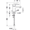 Duravit A.1 1-gr wastafelmengkraan 137x43x125mm chroom hoogglans SHOWROOMMODEL SHOW17810