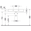 Duravit Vero wastafel 80x47 cm. met 1 kraangat wit 0305309