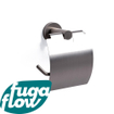 FugaFlow Efficiente Acces Toiletrolhouder - met klep - rond - RVS SW1123480
