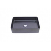 Wiesbaden Link waskom rechthoekig 35x50x12 cm keramiek mat zwart SW373884