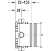 Duravit Universal basisset voor inbouw z/voorafsl. 164x164x105mm SW527827