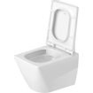 Duravit Viu WC-zitting 43.3x37.1x4.38cm compact met softclose met quickrelease Kunststof wit Glanzend SW297113