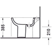 Duravit D Code staand bidet inclusief bevestiging wit 0315122