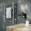 Smedbo Dry Handdoekradiator - 50x68.9x11.2cm - ophangen - RVS Gepolijst Edelstaal SW74093