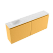 MONDIAZ TURE-DLUX 120cm toiletmeubel Ocher. EDEN wastafel Opalo positie links. Zonder kraangat. SW1104459