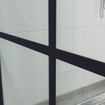 FugaFlow Efficiente Vetro inloopdouche badkamer - 120x200cm - windows frame buitenzijde - anti kalk - mat zwart SW1123602