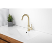 Fortifura Calvi hoge wastafelmengkraan met draaibare uitloop Geborsteld Messing PVD (Goud) OUTLETSTORE STORE34216