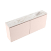 MONDIAZ TURE-DLUX 120cm toiletmeubel Rosee. EDEN wastafel Frappe positie rechts. Met 1 kraangat. SW1102987