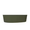 Arcqua Rocker Waskom - opbouw - organisch - links - 50x37cm - mat groen SW976315
