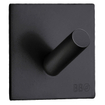 Smedbo Beslagsboden Handdoekhouder - 4.5x4.5x3.2cm - zelfklevend - RVS Mat Zwart SW11014