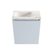 MONDIAZ TURE-DLUX 40cm toiletmeubel Clay. EDEN wastafel Frappe positie links. Zonder kraangat. SW1102691