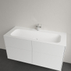 Villeroy & Boch Finion meubelwastafel 1 kraangat 120x50cm Ceramic+ zonder overloop stone white SW209580