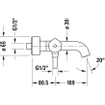 Duravit C.1 2-gats badmengkraan chroom SW157843