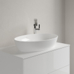 Villeroy & Boch Artis opzetwastafel ovaal 61x41x12.5cm Ceramic+ zonder kraangat zonder overloop stone white SW209529