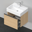 Duravit D-Neo wastafelonderkast 58.4x44x44.2cm 1 lade Natuur eiken Mat SW640969