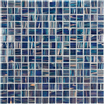 The Mosaic Factory Amsterdam mozaïektegel - 32.2x32.2cm - wand en vloertegel - Vierkant - Glas Dark Blue glans SW654766