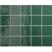 By Goof wandtegel - 13x13cm - 10mm - Vierkant - Oud groen Glans SW542658