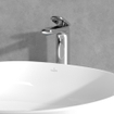 Villeroy & Boch Antao - Eengreeps wastafelkraan - verhoogd - met Push-Open afvoergarnituur - chroom SW974138