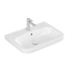 Villeroy & Boch Architectura wastafel 65x47cm 1 kraangat met overloop onderkant geslepen ceramic+ wit SW29521