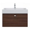 Duravit Vero Air (meubel) wastafel 1 kraangat met overloop 80x47cm met WonderGliss wit SW156961