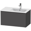 Duravit D-Neo wastafelonderkast 81x44x46.2cm 1 lade Grafiet Mat SW640815