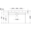 Duravit Vero wastafel 120x47cm 2 krgt met overloop gesl. wit 0293351