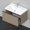 Duravit D-Neo wastafelonderkast 78.4x44x45.2cm 1 lade met softclose Eiken (terra) Mat SW640629