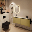 MONDIAZ TURE-DLUX 120cm toiletmeubel Oro. EDEN wastafel Ostra positie links. Zonder kraangat. SW1105030