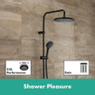 Hansgrohe Vernis 240 1jet Showerpipe met thermostaat Eco mat zwart SW803099