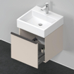 Duravit D-Neo wastafelonderkast 48.4x44x44.2cm 1 lade Taupe Mat SW641455