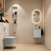 MONDIAZ TURE-DLUX 40cm toiletmeubel Greey. EDEN wastafel Glace positie links. Zonder kraangat. SW1103299