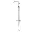 GROHE Vitalio Regendoucheset - hoofddouche 31cm - handdouche rond - thermostatisch - chroom SW710608