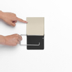 Brabantia ReNew Toiletrolhouder - met klep - zelfklevend - soft beige SW798777