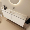 MONDIAZ TURE-DLUX 120cm toiletmeubel Talc. EDEN wastafel Ostra positie midden. Zonder kraangat. SW1104679
