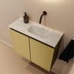 MONDIAZ TURE-DLUX 60cm toiletmeubel Oro. EDEN wastafel Opalo positie rechts. Zonder kraangat. SW1104417
