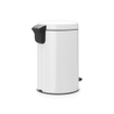 Brabantia NewIcon Pedaalemmer - 12 liter - metalen binnenemmer - wit SW1117458
