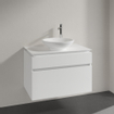 Villeroy & Boch Legato wastafelonderkast 80x55cm 2 lades Glans wit SW479687