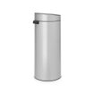 Brabantia Touch Bin Afvalemmer - 30 liter - kunststof binnenemmer - metallic grey SW1117313
