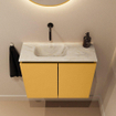 MONDIAZ TURE-DLUX 60cm toiletmeubel Ocher. EDEN wastafel Ostra positie links. Zonder kraangat. SW1104974