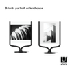 Umbra Wishbone fotolijst - 10x25x18cm - staand - Aluminium Zwart SW999811