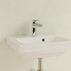 Villeroy en Boch Subway 2.0 fontein onderzijde geslepen 50x40cm inclusief kraangat met overloop 1024209