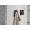 Zack Peco handdoekhouder - zelfklevend - zwart SW1159372