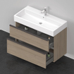 Duravit D-Neo wastafelonderkast 98.4x62.5x44.2cm 2 lades Eiken (terra) Mat SW641172