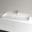 Villeroy & Boch Collaro meubelwastafel 100x47cm met overloop 1 kraangat ceramic+ stone white SW358325